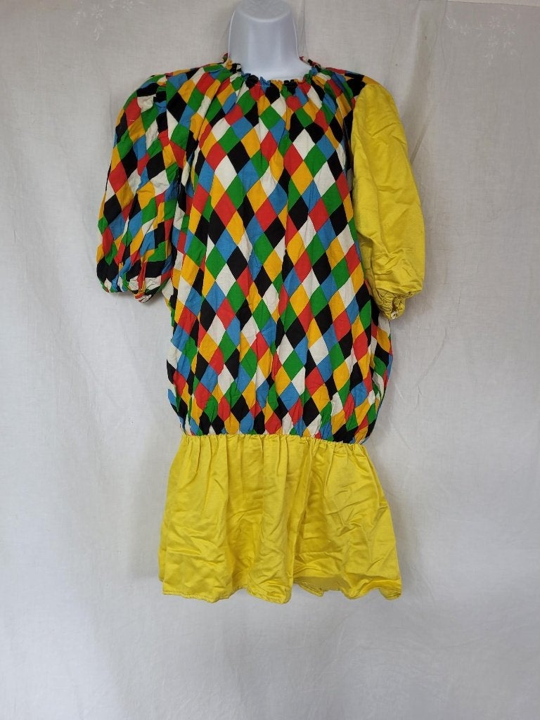 Grappige clowns jurk mt S - Carnaval, Carnaval, ., Ophalen of Verzenden, Zo goed als nieuw