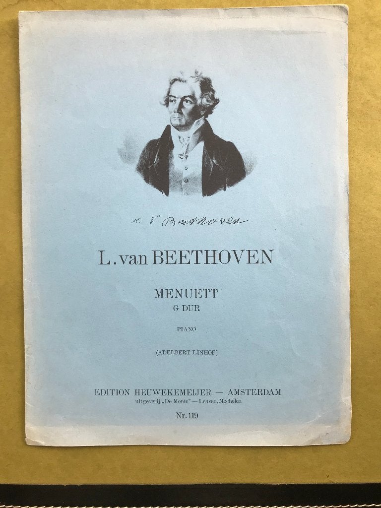 L. van Beethoven - Menuet, Gebruikt, Klassiek, Ophalen of Verzenden, Artiest of Componist