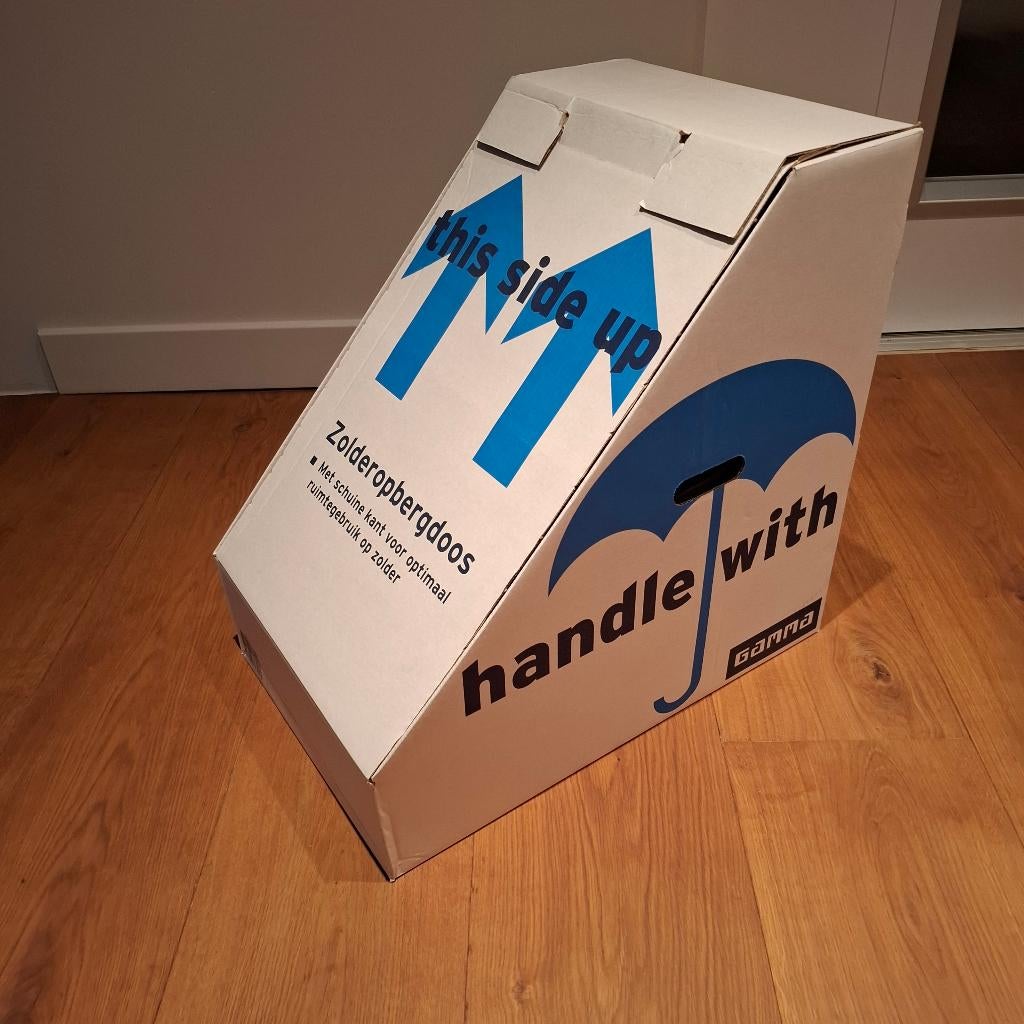 Opbergdoos zolder karton, Ophalen, Doos, Opvouwbaar, 50 tot 75 cm
