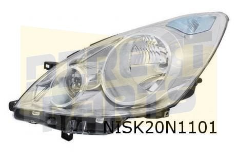 Nissan Note Koplamp Links Origineel!  26060BH10A, Auto-onderdelen, Verlichting, -, Verzenden, -, Nieuw