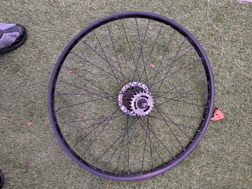 vanmoof s3 velg wiel achter, Ophalen of Verzenden, Gebruikt, Wiel, Aluminium