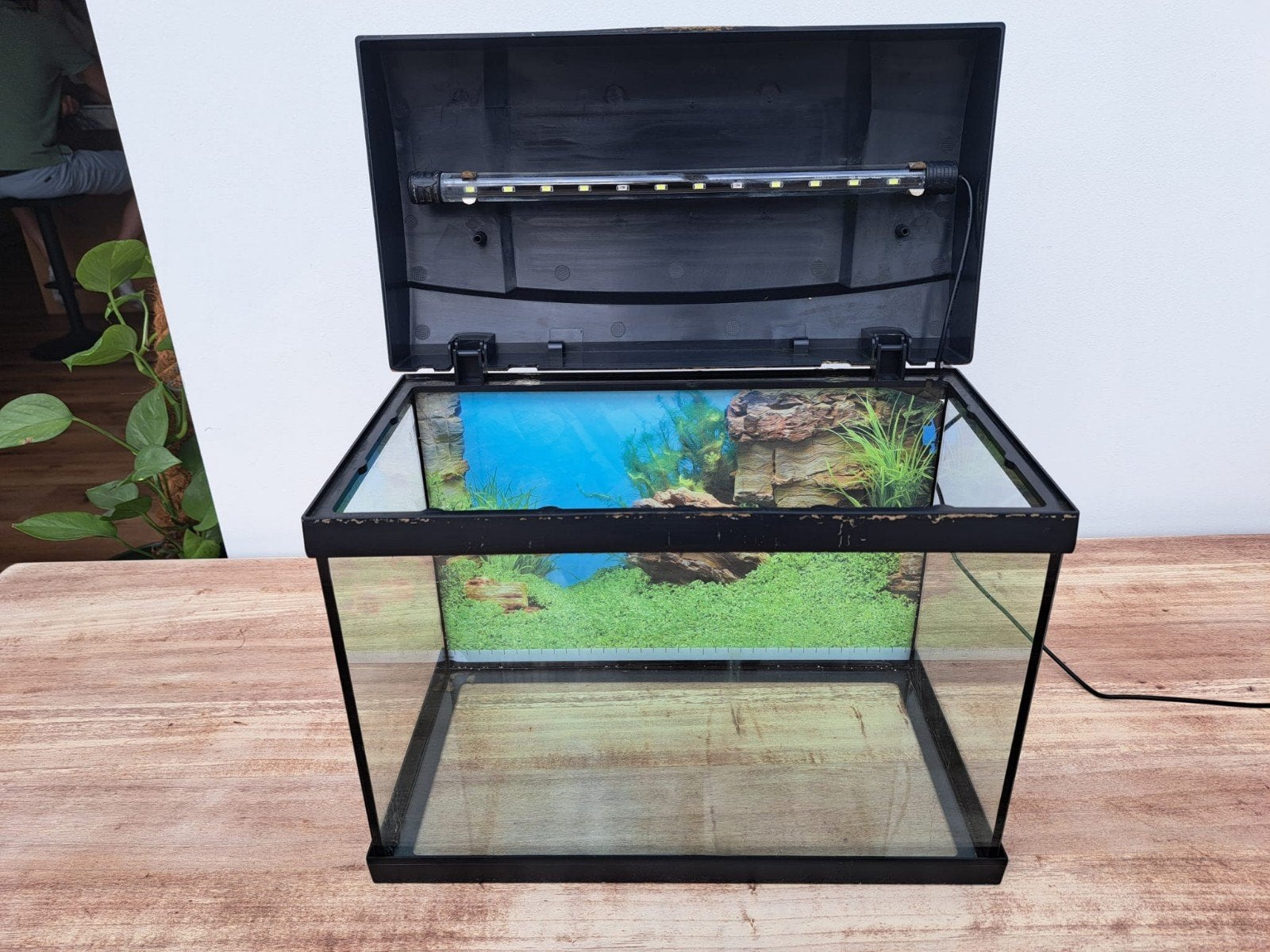 Aquarium 20 liter incl filter pomp, Dieren en Toebehoren, Ophalen, Gebruikt, Leeg aquarium