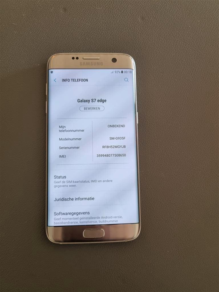 Samsung Galaxy S7 Edge, Telecommunicatie, Mobiele telefoons | Samsung, Ophalen of Verzenden, Zo goed als nieuw, Zonder simlock
