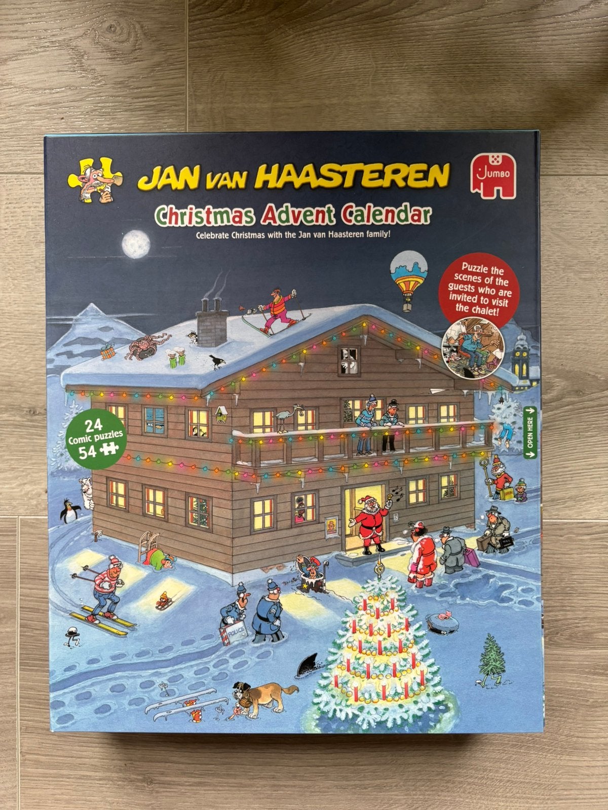 Jan van Haasteren kerst puzzels advent kalender, Ophalen of Verzenden, 500 t/m 1500 stukjes, Zo goed als nieuw