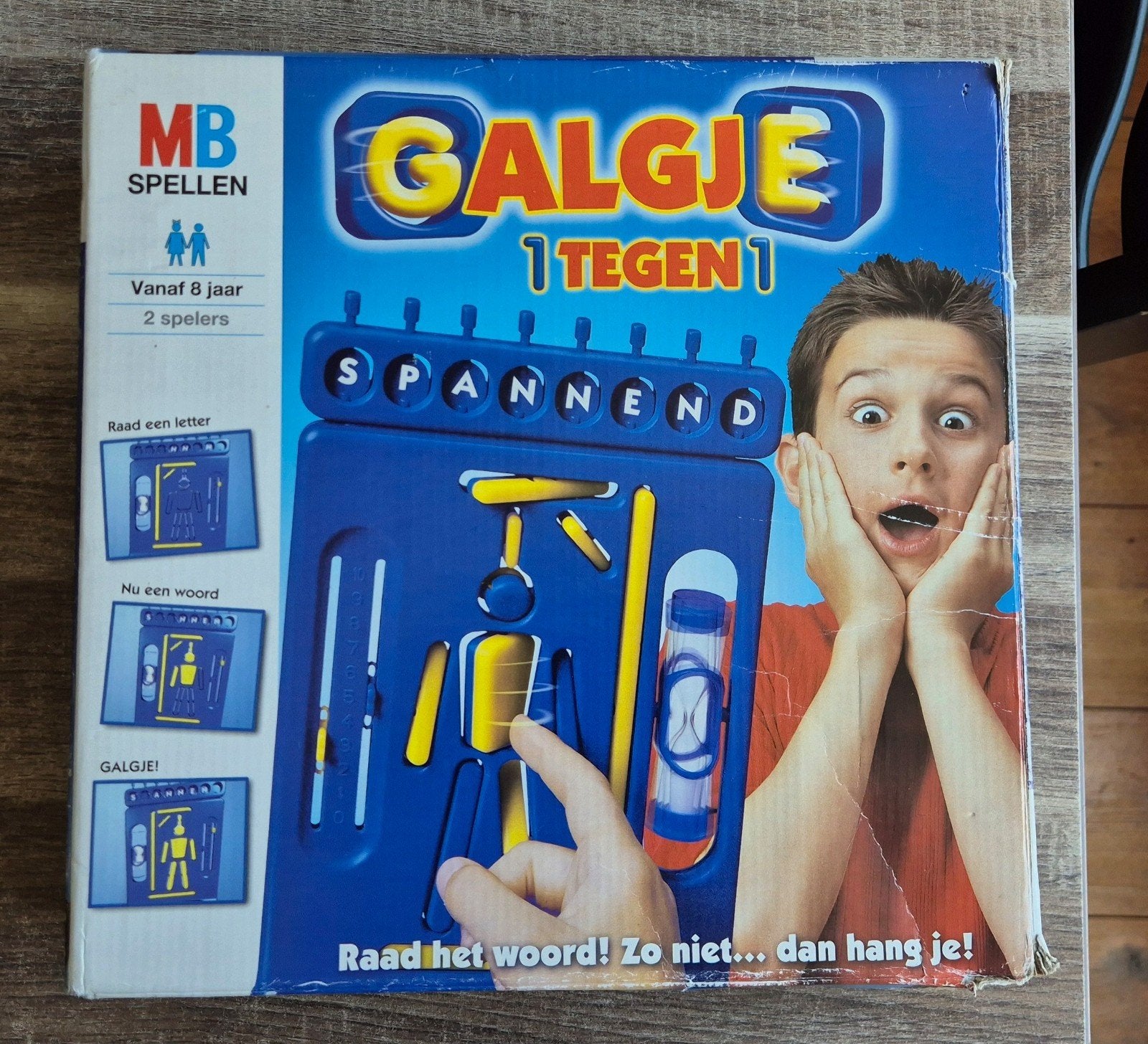 Galgje Bordspel van MB - Klassiek Woordraadspel, Ophalen, Een of twee spelers, Reisspel, MB
