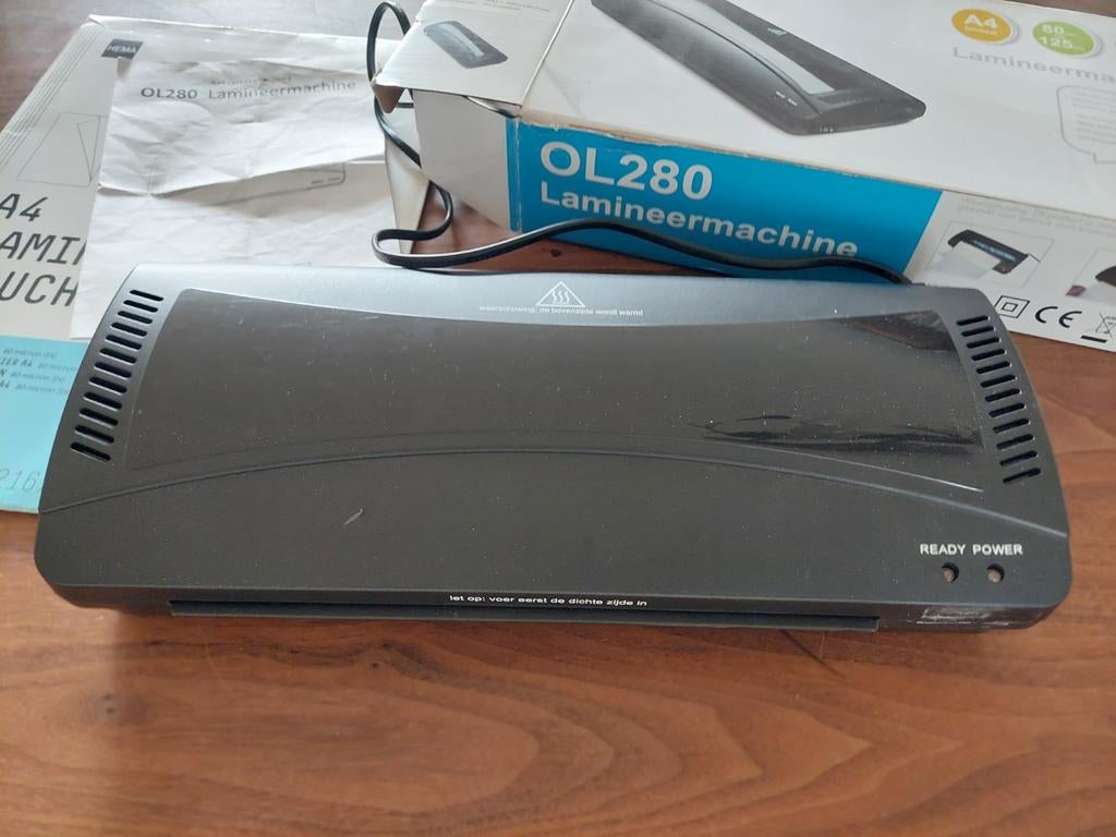 Lamineermachine OL280 warm en koud, Ophalen of Verzenden, Zo goed als nieuw