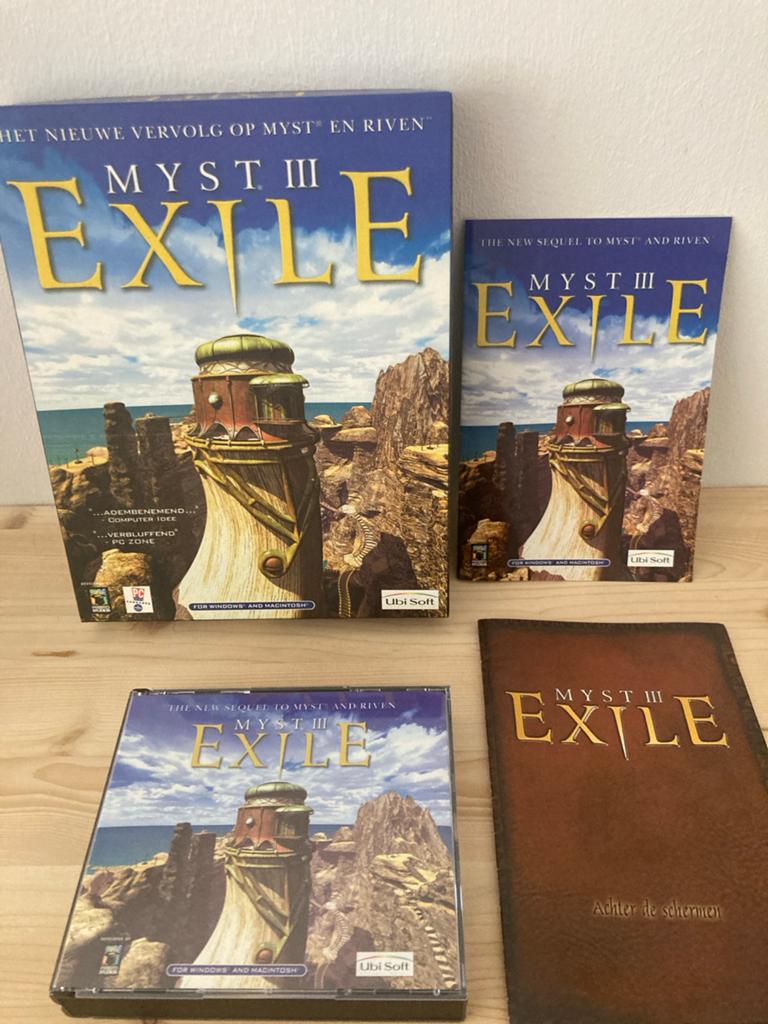 Myst III Exile PC CD-ROM (Nederlandse versie) big box pc, Puzzel en Educatief, 1 speler, Ophalen of Verzenden, Zo goed als nieuw