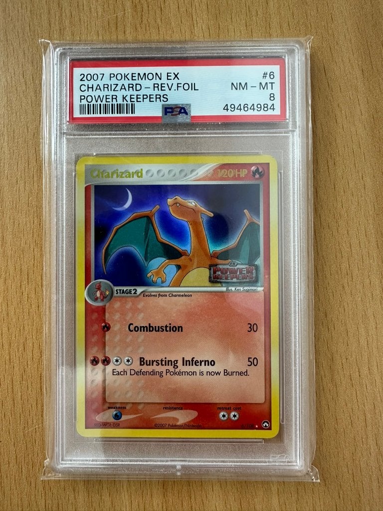 Ex Power Keepers - Charizard Reverse Holo PSA 8, Ophalen of Verzenden, Nieuw, Losse kaart