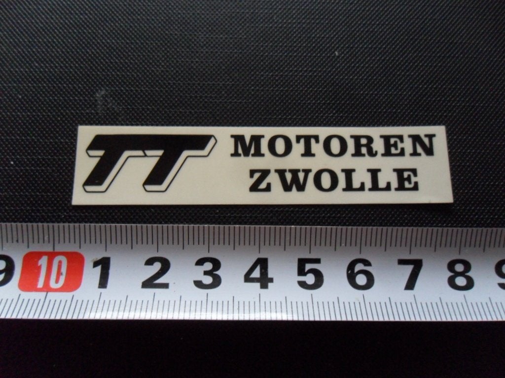 sticker Transparant TT Motoren Zwolle, Ophalen of Verzenden, Zo goed als nieuw