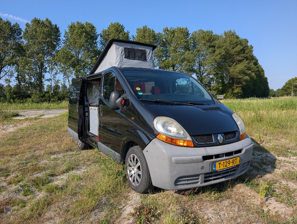 Renault Trafic 1.9 dCi L1H1 Camperbus/Plat hefdak/APK Aug 27, Caravans en Kamperen, Buscamper of Camperbus, Tot en met 2, Particulier