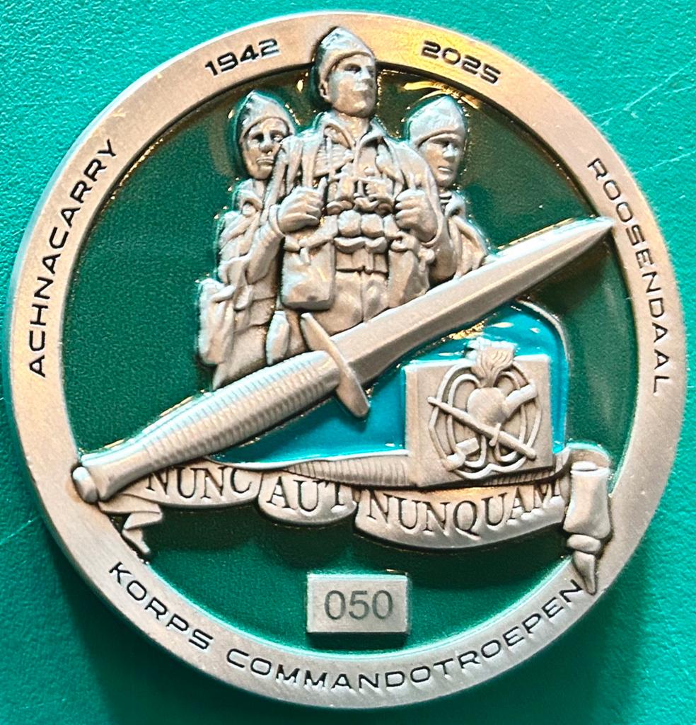 Coin KCT kernwaarde commando genummerd, Verzamelen, Verzenden, Landmacht, Nederland, Embleem of Badge