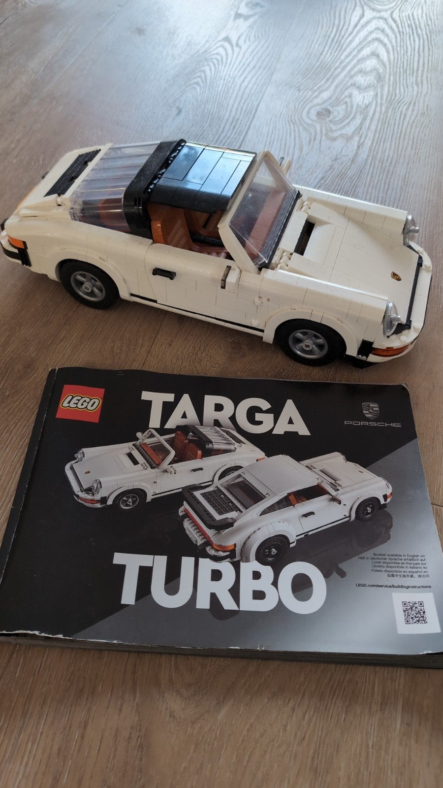 LEGO Porsche 911 Targa/Turbo (10295) met boekje, Ophalen, Gebruikt, Overige merken