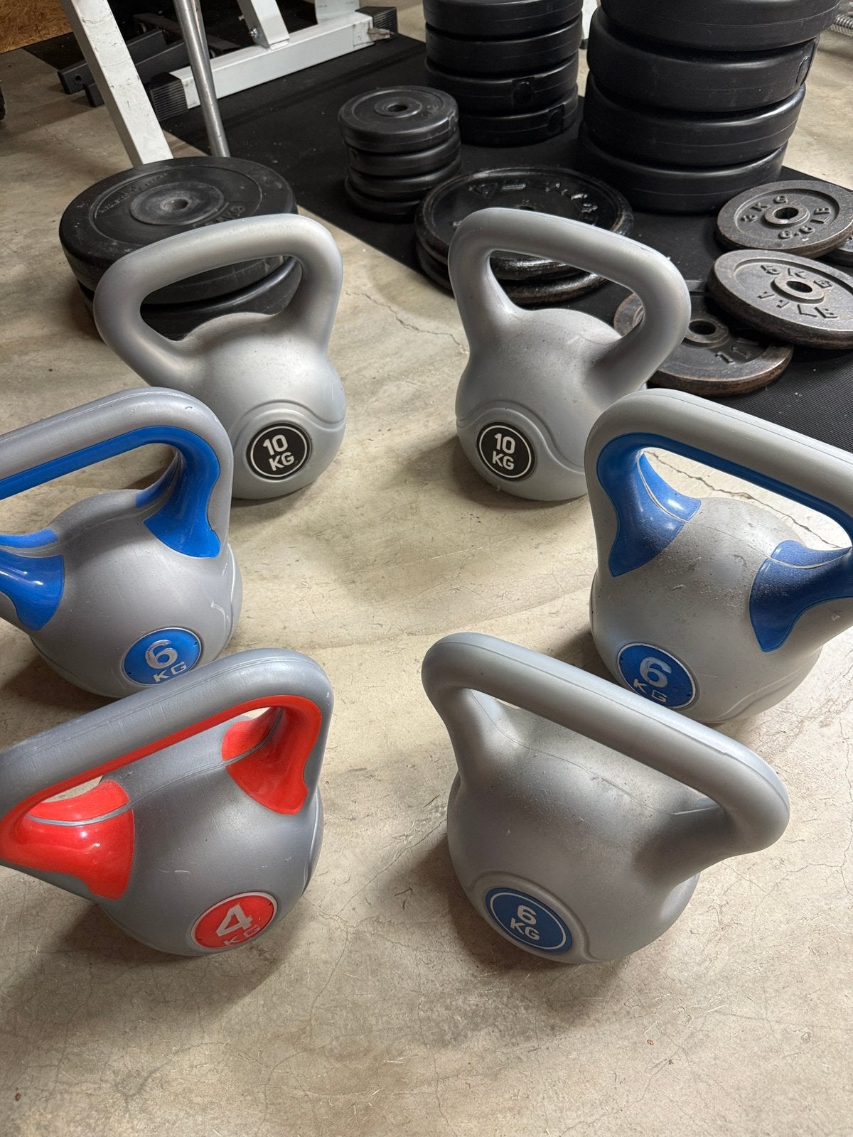 Set van 6 Kettlebells (Totaal 42 kg), Ophalen of Verzenden, Zo goed als nieuw, Kettlebell