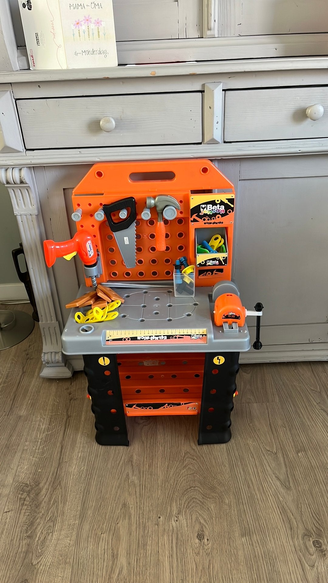 Kinder werkbankje met gereedschap, Ophalen, Gebruikt