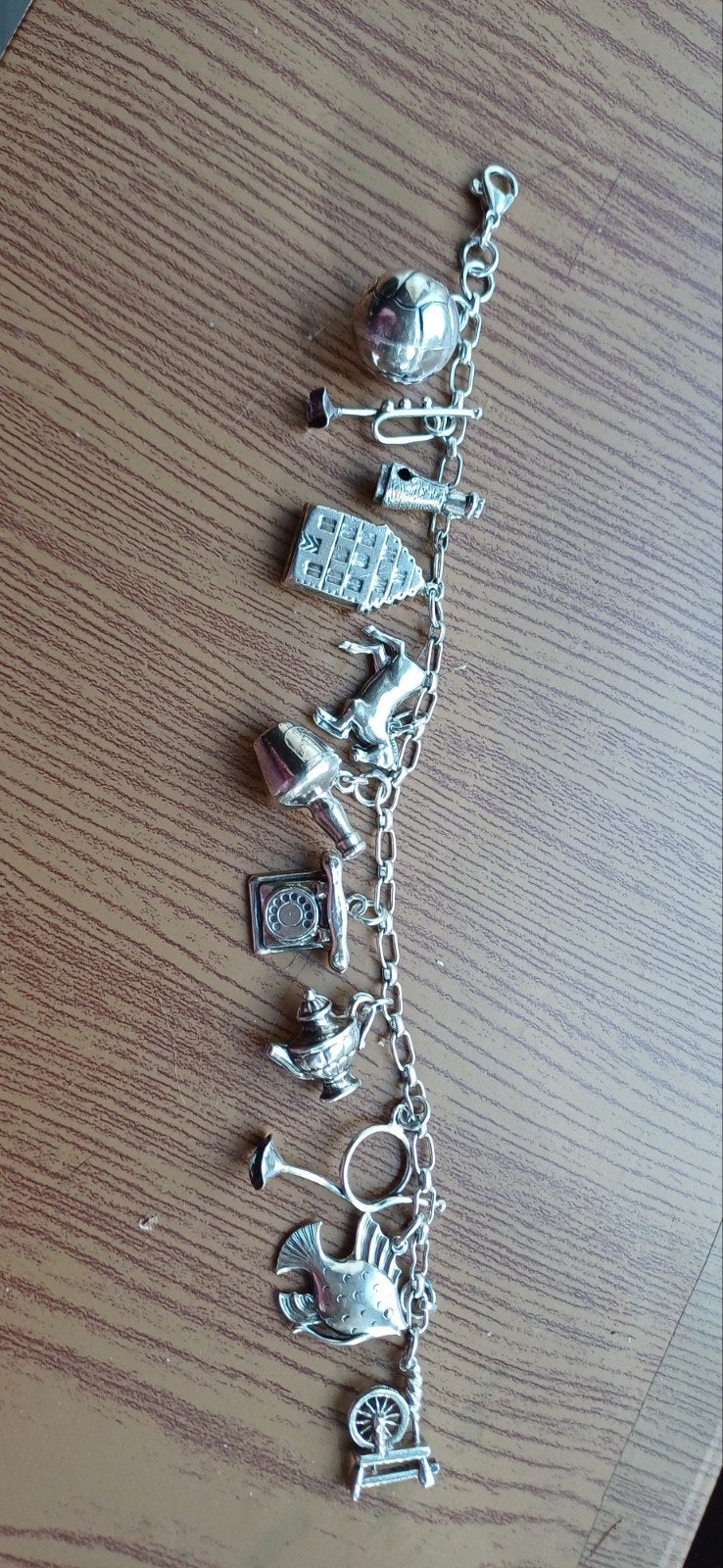 ZILVEREN BEDELARMBAND, Ophalen of Verzenden, Zo goed als nieuw, Zilver, Overige merken