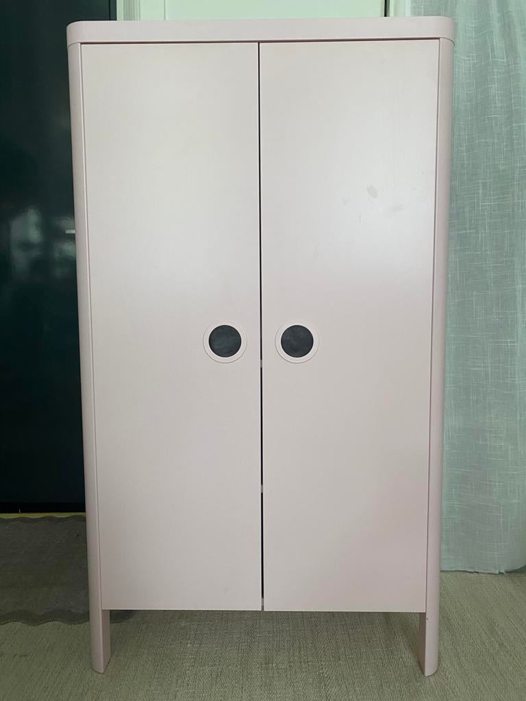 Ikea Busunge roze kinderkledingkast, Ophalen, Gebruikt, Kast, 50 tot 70 cm