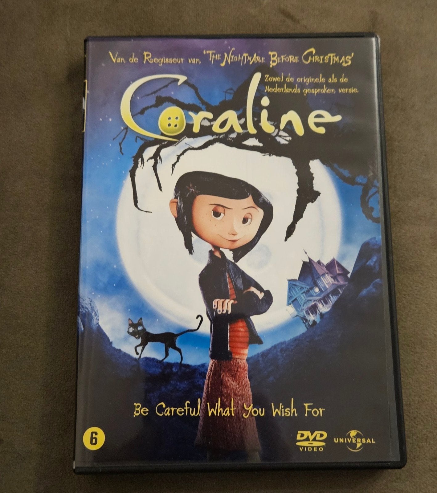 Coraline dvd - origineel, Alle leeftijden, Ophalen of Verzenden, Zo goed als nieuw, Amerikaans