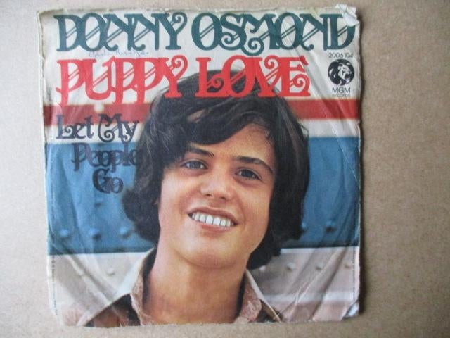 s3771 donny osmond - puppy love, Ophalen, Gebruikt, Overige genres, 7 inch