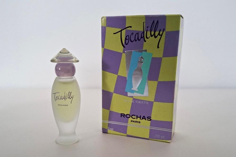 Rochas parfum miniatuur Tocadilly - EDT, Ophalen of Verzenden, Zo goed als nieuw, Miniatuur, Gevuld