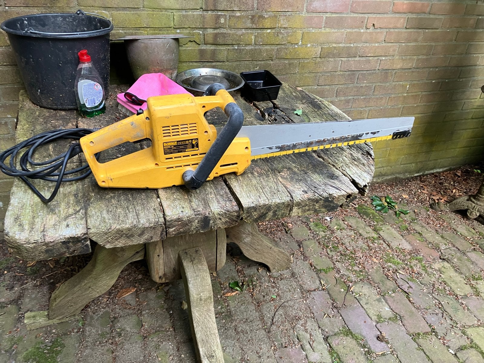 DeWalt DW392 Gasbetonzaag - Krachtige Zaag voor Ytong, Doe-het-zelf en Verbouw, Gebruikt, 70 mm of meer, Overige typen, Ophalen of Verzenden