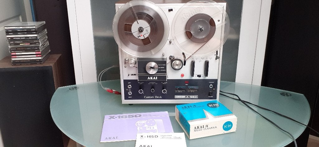 akai x165 D, Ophalen of Verzenden, Bandrecorder, Met stofkap