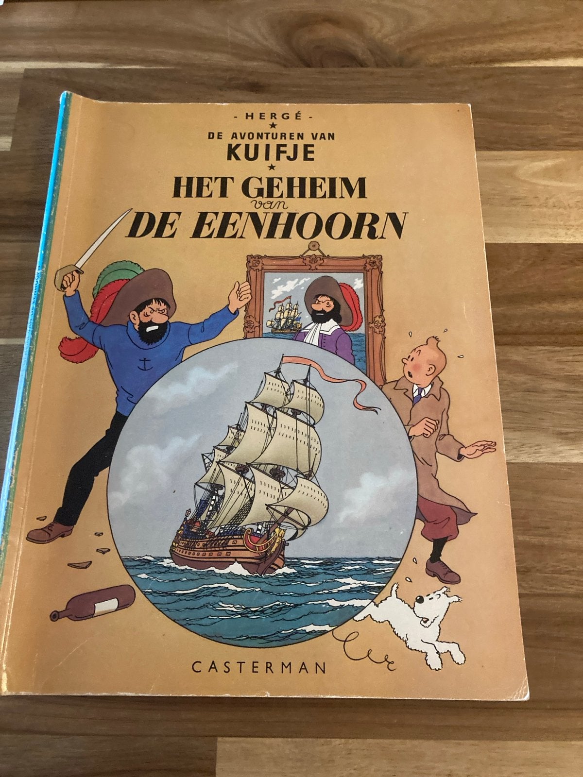 Kuifje: Het Geheim van de Eenhoorn - Hergé Casterman, Boeken, Eén stripboek, Ophalen of Verzenden, Gelezen