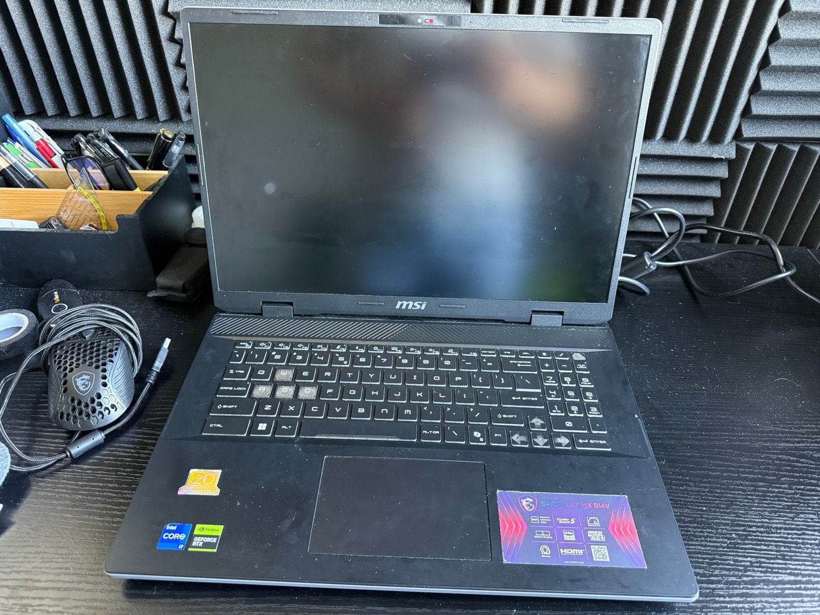 MSI Sword 17 HX B14VFKG-081NL Gaming Laptop, Met videokaart, Qwerty, Ophalen of Verzenden, Zo goed als nieuw