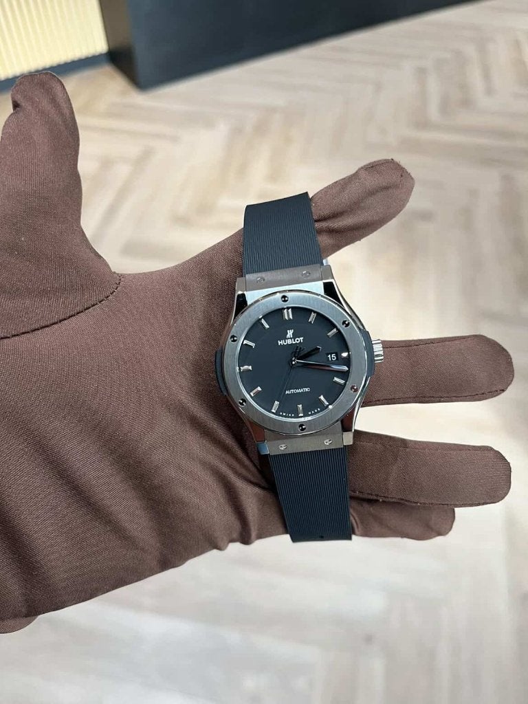 Hublot Classic Fusion Titanium 42 mm – Full Set – Nieuwstaat, Overige materialen, Polshorloge, Kunststof, Zo goed als nieuw