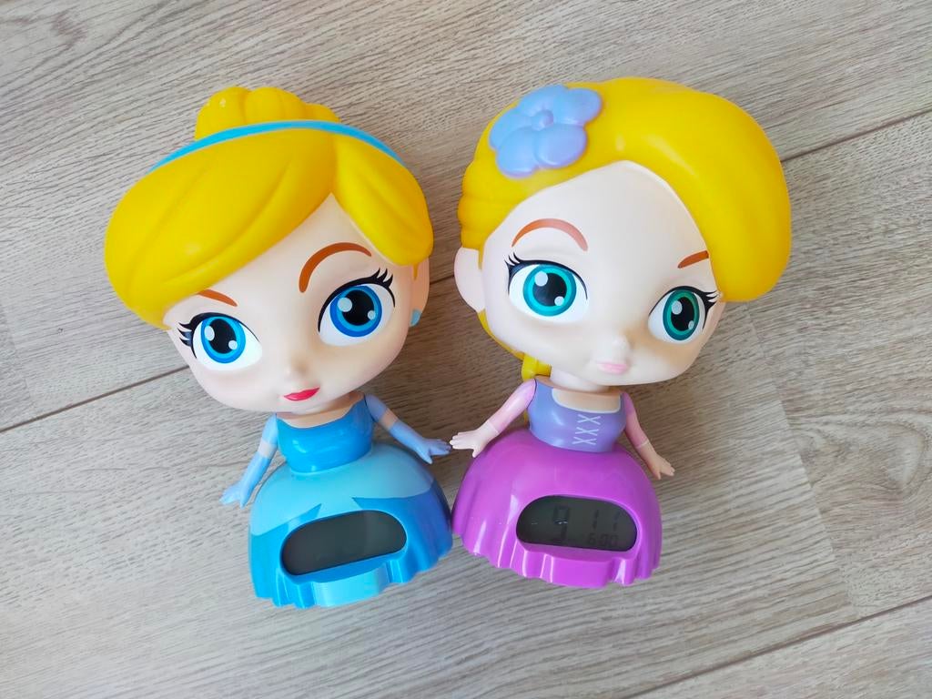 Superschattige Disney Princess wekkers! Rapunzel/Assepoester, Ophalen of Verzenden, Zo goed als nieuw, Digitaal