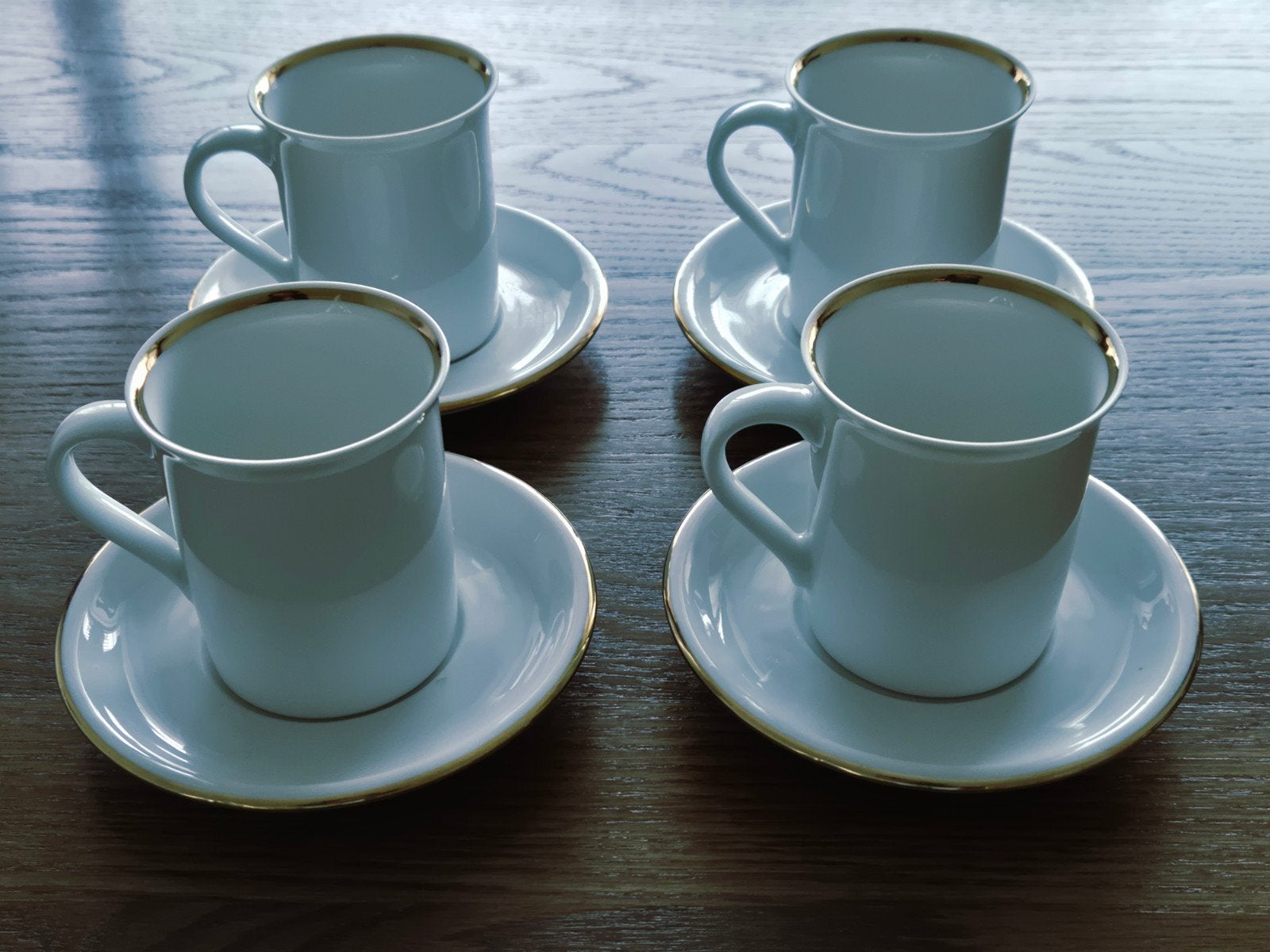 Set van 4 Eschenbach Bavaria-Germany kopjes, Overige merken, Ophalen of Verzenden, Zo goed als nieuw, Overige stijlen