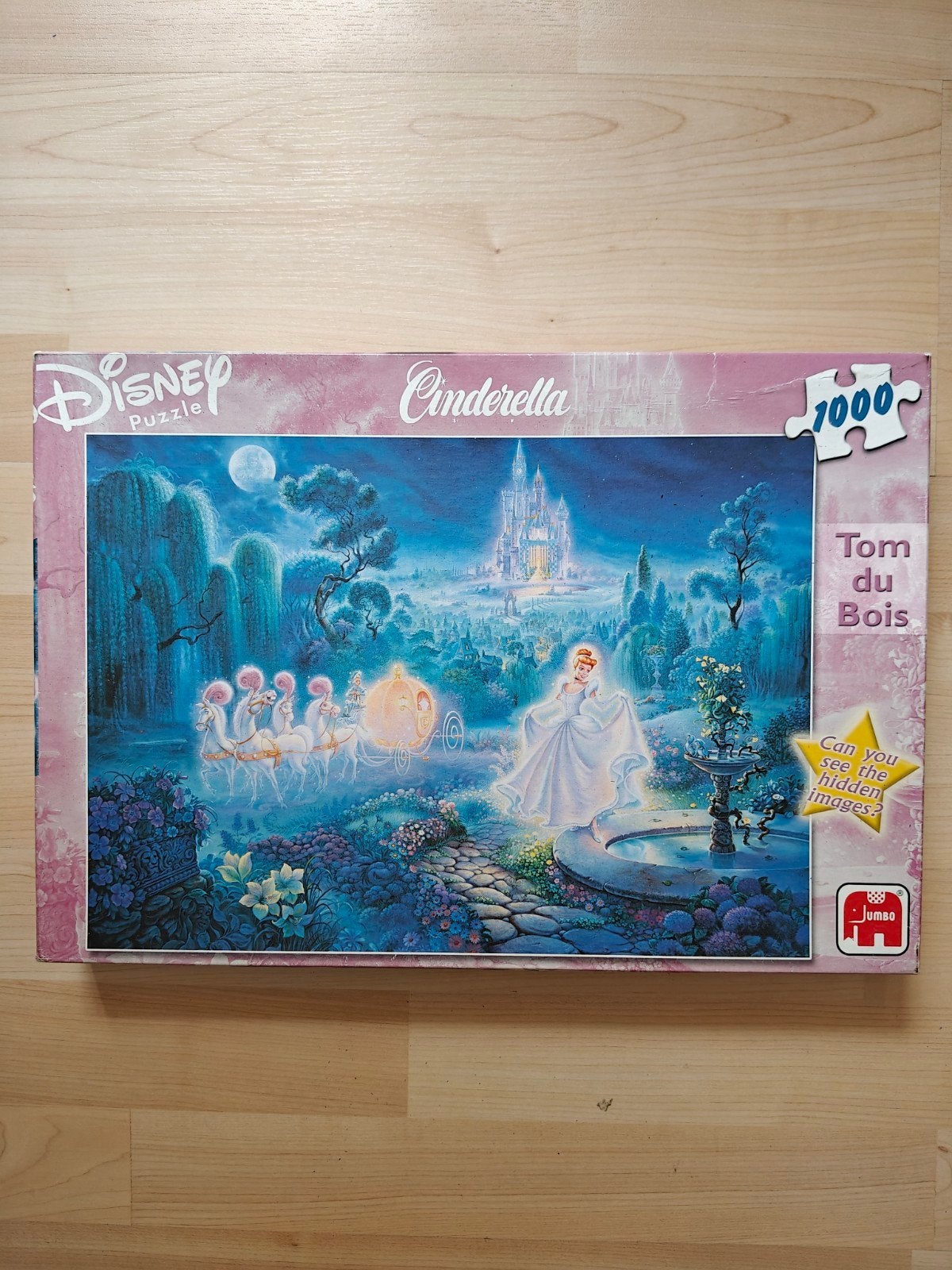 Disney Cinderella Puzzel 1000 stukjes Tom du Bois Jumbo, Ophalen of Verzenden, 500 t/m 1500 stukjes, Gebruikt, Legpuzzel