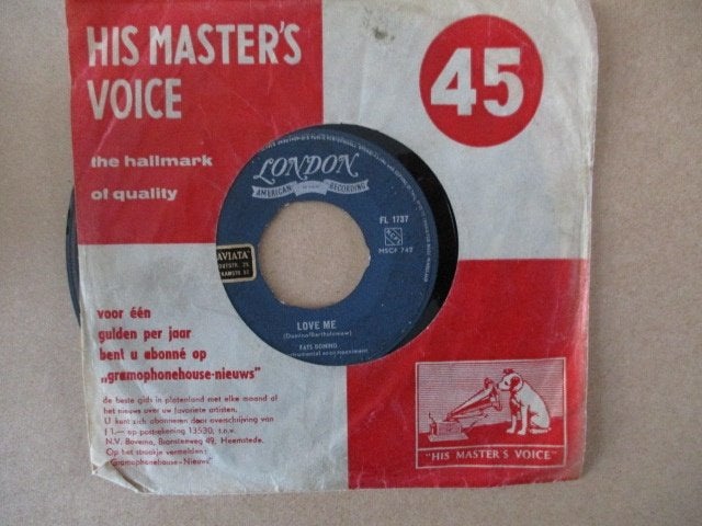 s5777 fats domino - love me, Ophalen, Gebruikt, 7 inch, Overige genres