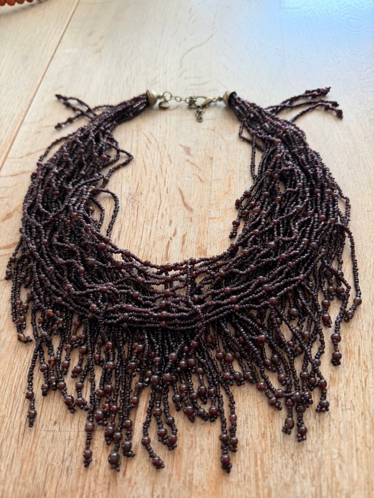 Vintage Didi glaskralen ketting, Verzenden, Zo goed als nieuw, Overige materialen