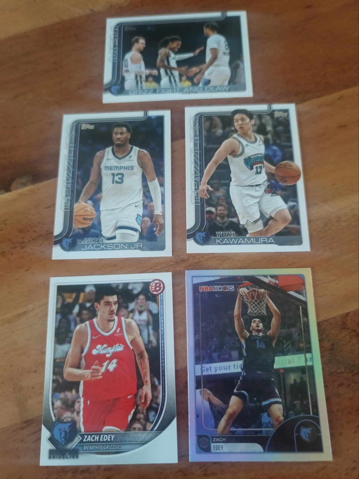 Memphis Grizzlies NBA Kaarten - Jaren Jackson Jr. & Meer, Ophalen of Verzenden, Zo goed als nieuw, Overige sporten, Spelerskaart