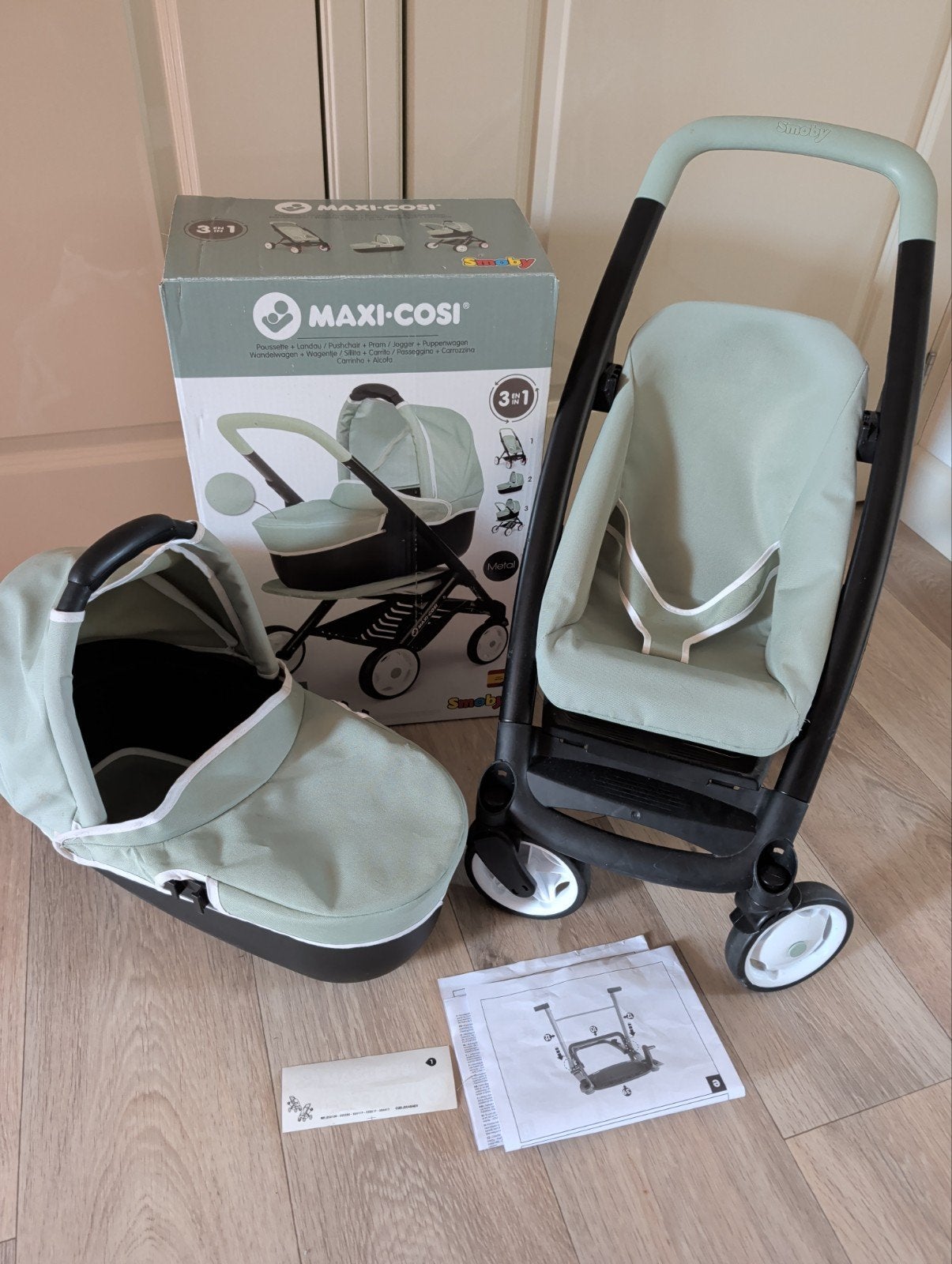Maxi Cosi Smoby kinderwagen 3-in-1 met reiswieg, Ophalen of Verzenden, Gebruikt