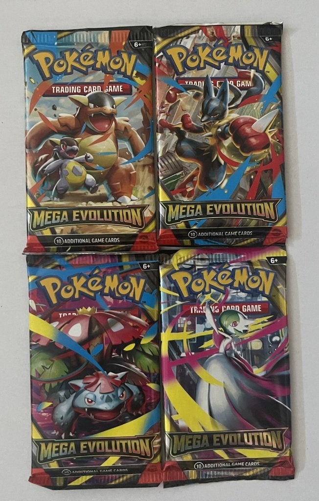 4x mega evolution art set sealed boosters English pokemon, Ophalen of Verzenden, Nieuw, Booster