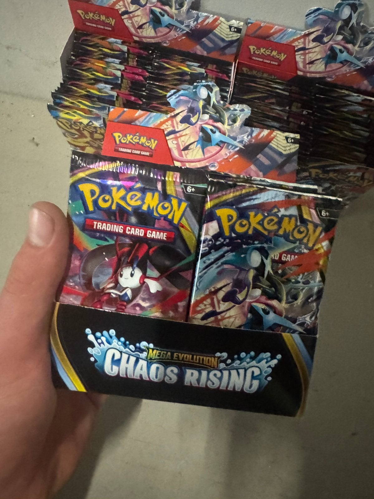 Pokemon chaos rising booster packs, Ophalen of Verzenden, Nieuw, Booster