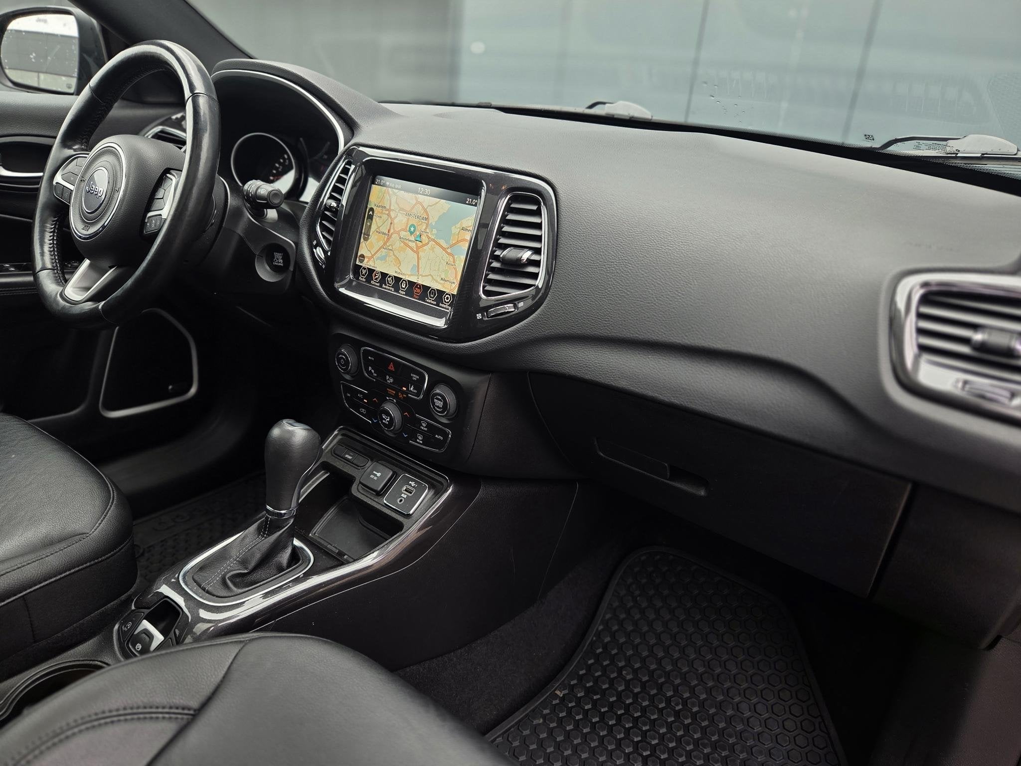 Jeep Compass 1.3T S | Apple-Android | Schuif-kanteldak | Tre, Auto's, Jeep, 4 cilinders, 150 pk, Blauw, 600 kg