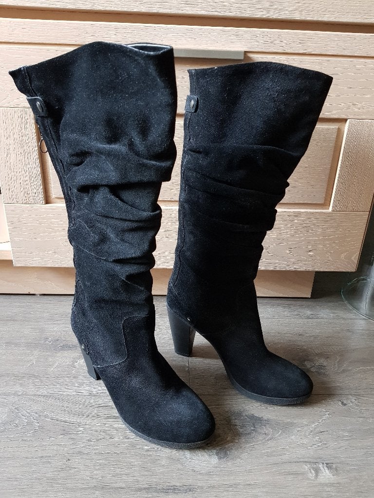 Suède laarzen voor dames -- maat 40 -- merk: Bama, Kleding | Dames, Hoge laarzen, Zwart, Ophalen of Verzenden, Zo goed als nieuw