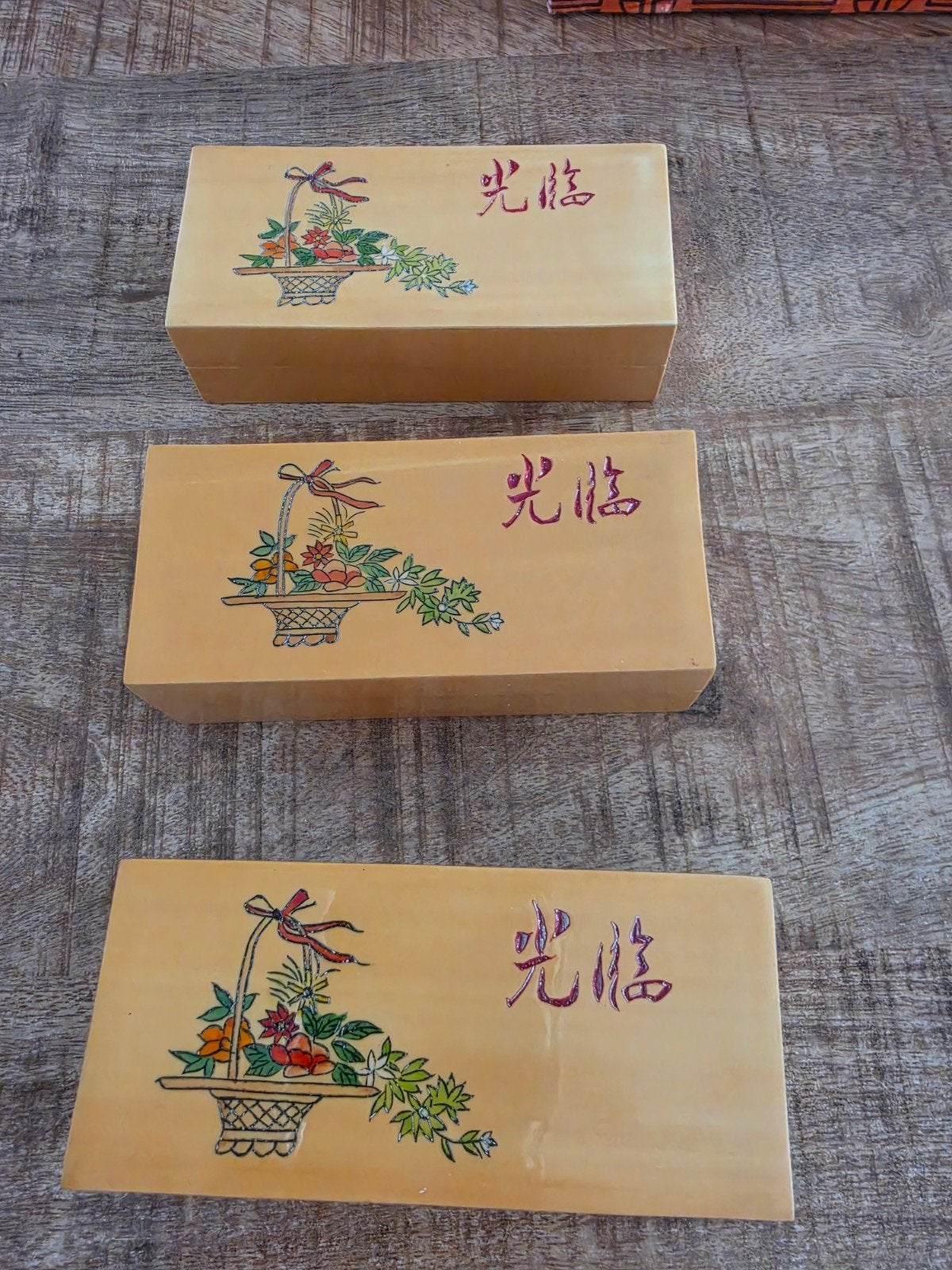 Diverse Chinese bakjes en 13 thee-ei gaasjes, Hout, Meerkleurig, Nieuw, Ophalen of Verzenden