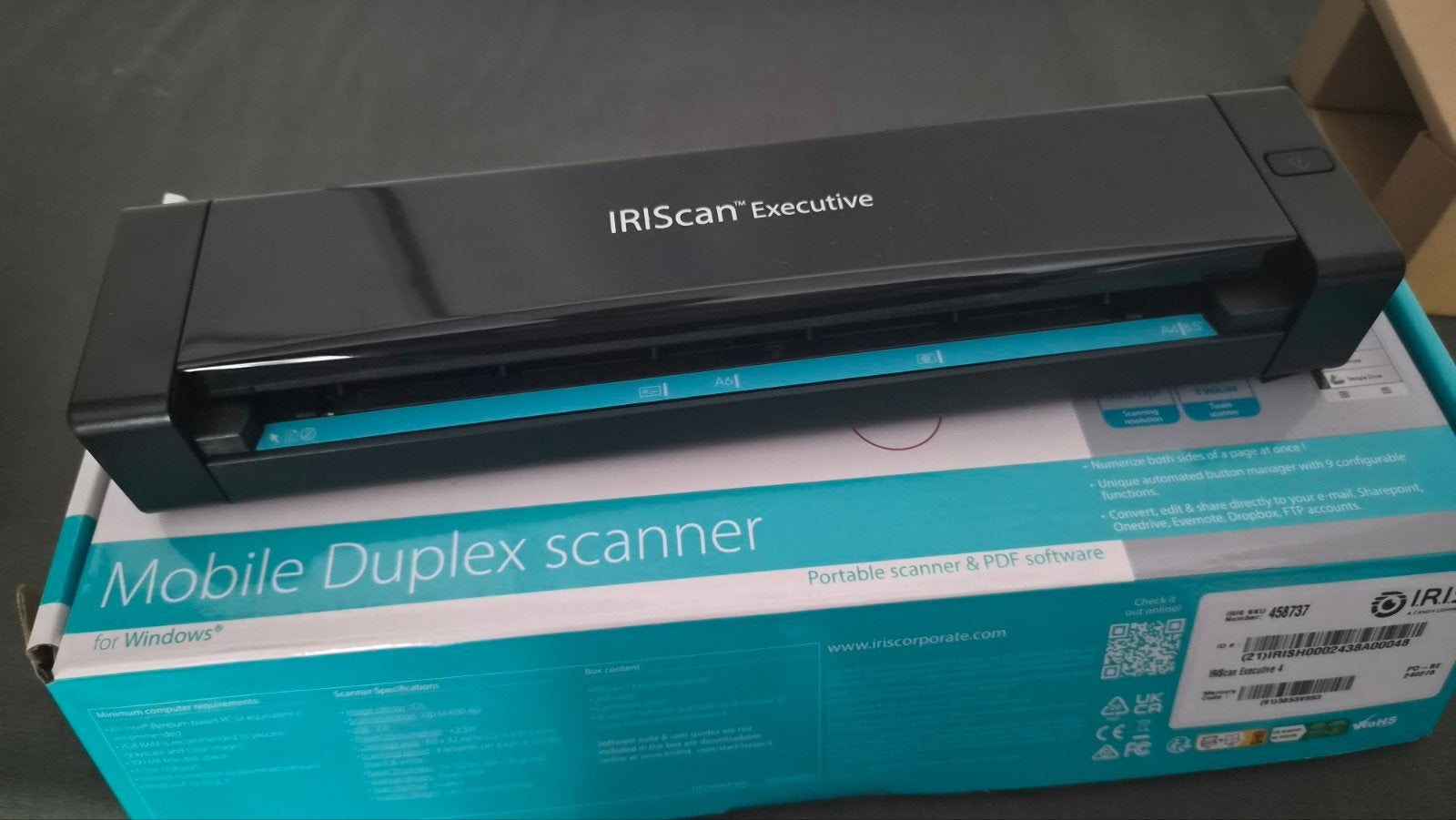 IRISscan Executive 4, Canon, Ophalen of Verzenden, Zo goed als nieuw, Windows