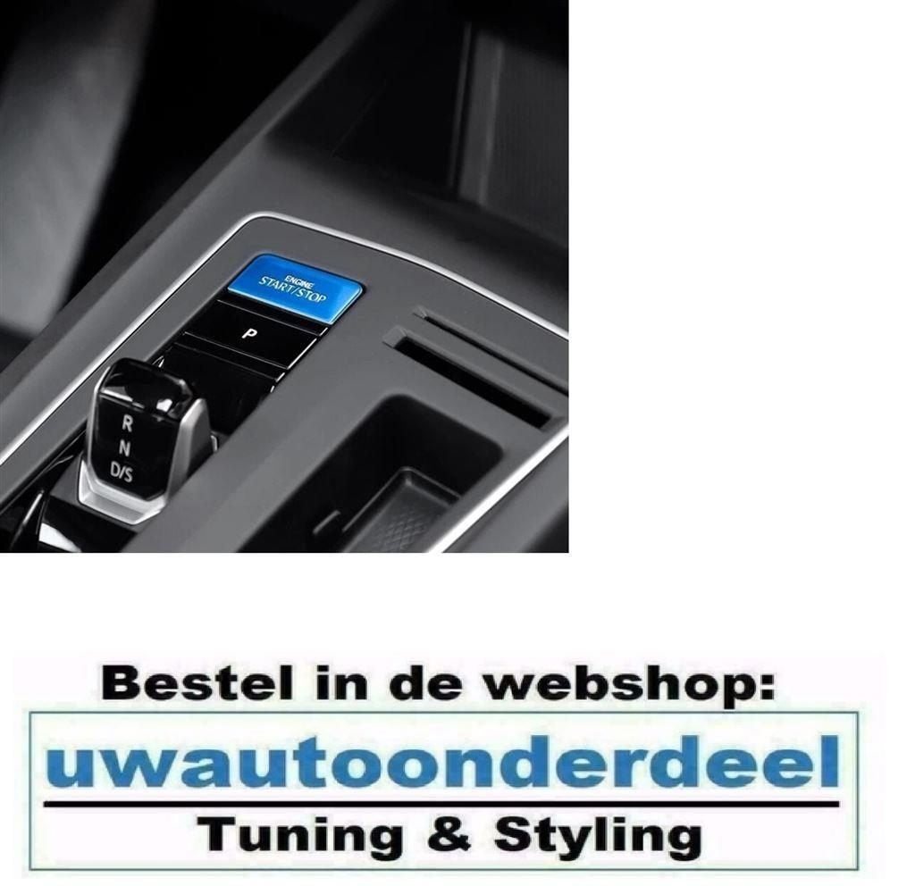 Start Stop Knop Cover Blauw Geschikt Voor VW Golf 8 GTI TDI, Verzenden, Automotive Parts, A.parts@hotmail.nl, Trasmolenlaan 12 3447 GZ Woerden