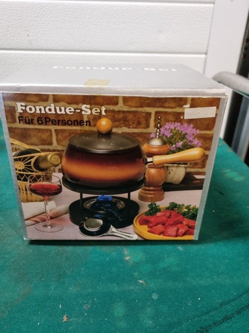 fonduestel vintage nieuw in doos 6 persoons, Ophalen of Verzenden, 'T Olde Gre-j, Info@toldegrej.nl, Endepoelstraat 20f Didam