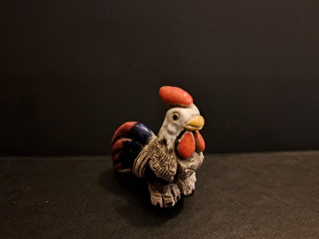 Miniatuur beeldje haan, Verzamelen, Beelden en Beeldjes, Ophalen of Verzenden, Zo goed als nieuw, Dier