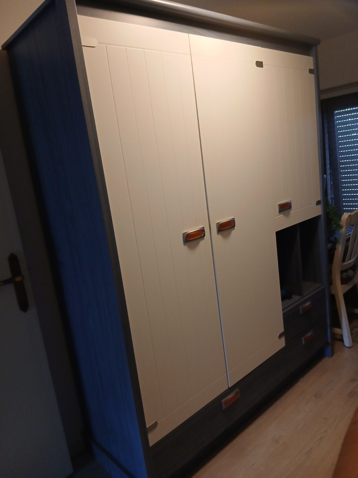 jongens bed kast en nachtkastje, Ophalen, Gebruikt, Eenpersoons