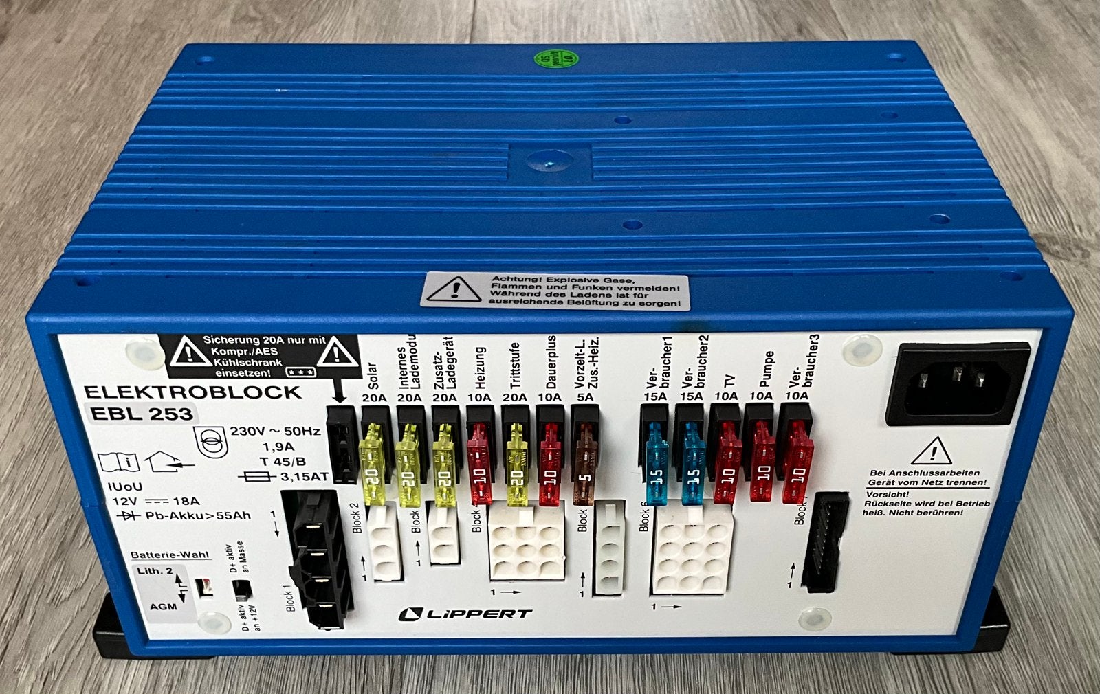 EBL253 Schaudt / Lippert elektroblock, Schaudt, Zo goed als nieuw, Service@schaudt.de, Planckstr. 8 Markdorf