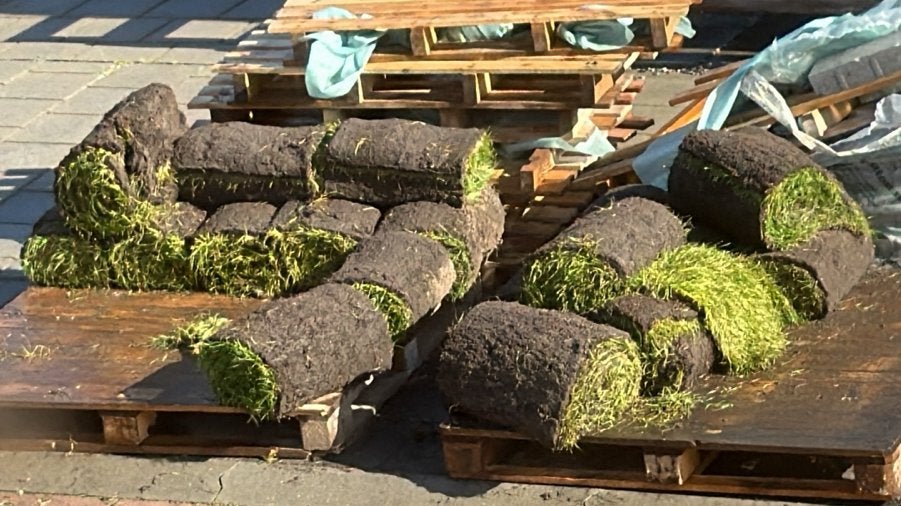 Circa 15 rollen vers gras over - gratis af te halen, Ophalen, Nieuw, 10 tot 20 m², Gras