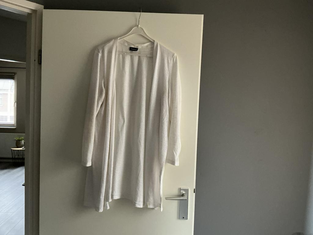 Taifun - wit lang vest - zomervest - maat 46, Ophalen of Verzenden, Gedragen, Maat 46/48 (XL) of groter, Wit