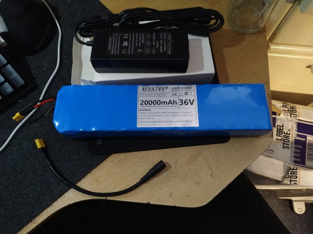 Aleaivy speciaal li-ion batterijpak 36V 20000mAh + adapter, Nieuw