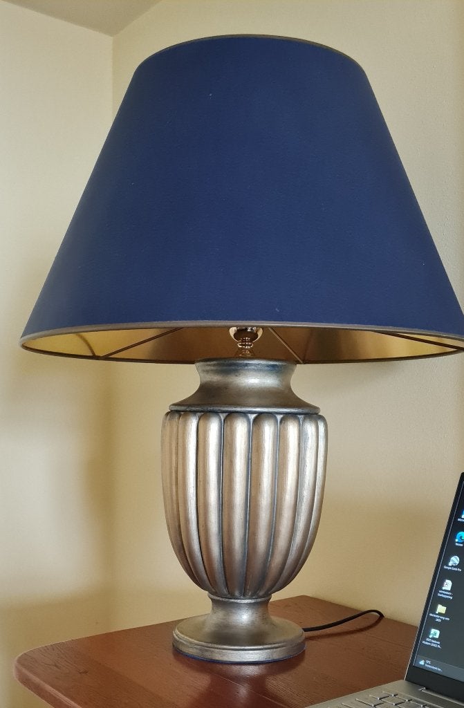 schemerlamp, Gebruikt, Textiel, E27 (groot), Met schakelaar